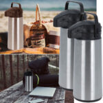 2er-Set Isolierkanne mit Pumpsystem, Doppelwandig, 1,9 l