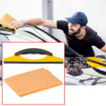 Kfz Reinigungsset, Fensterleder und Scheibenabzieher