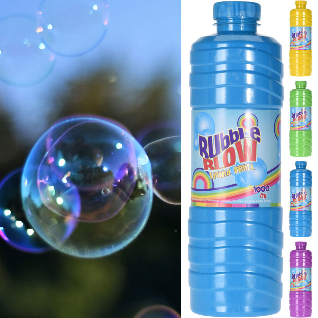 Seifenblasenflüssigkeit zum Nachfüllen, 1 Liter Seifenblasenflüssigkeit zum Nachfüllen, 1 Liter