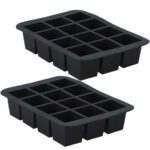 2er-Set Flexible Eiswürfelform für 12 XL-Eiswürfel