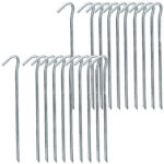 Zeltheringe, 20 Stück, 23 cm lang, 6 mm dick