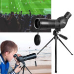 Reisespektiv mit stufenlosem Zoombereich, 20 bis 60 fach Vergrösserung, Tischstativ