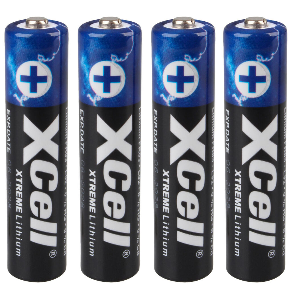 4er-Set Typ AAA (Micro), Xtreme Lithium, 1,5V / 1000mAh