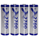 4er-Set Akkus Typ AA (Mignon), Ni-MH, 1,2V / 2700mAh 4er-Set Akkus Typ AA (Mignon), Ni-MH, 1,2V / 2700mAh