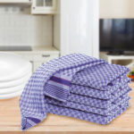 20er-Set Grubentücher, blau-grau, Geschirrtücher 45 x 90 cm