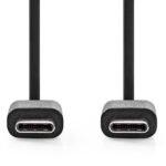 USB-C Ladekabel,  USB 2.0, schwarz,  1 m