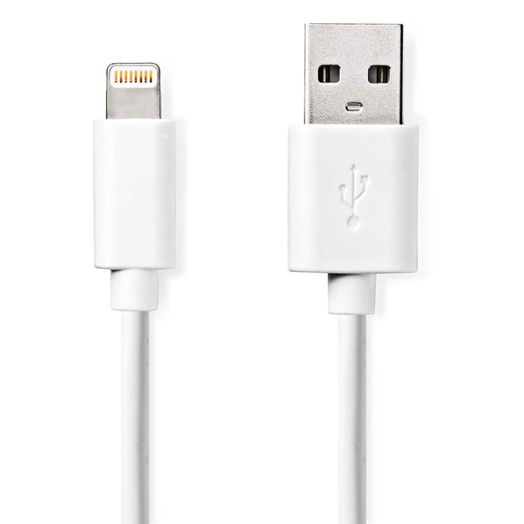 iPhone Ladekabel, Lightning Kabel, USB-A, Apple MFi Zertifiziert, 1 m, weiss