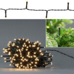 LED Lichterkette, Batterie, 192 LEDs, warmweiss, 7 Lichtmuster, IP44, 14.4 m