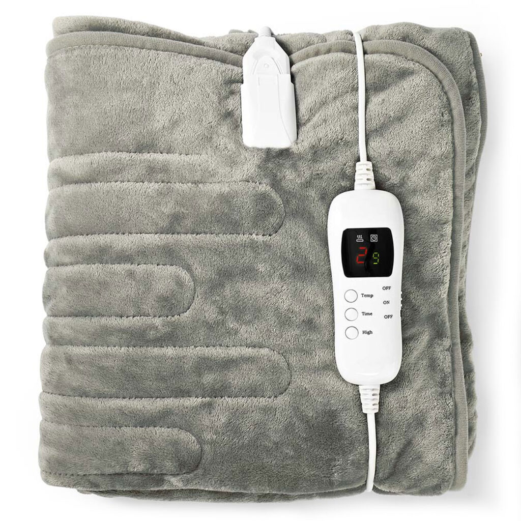 Heizdecke, beheizbare Wärmedecke, Timer, LED-Display, waschbar, 180 x 130 cm