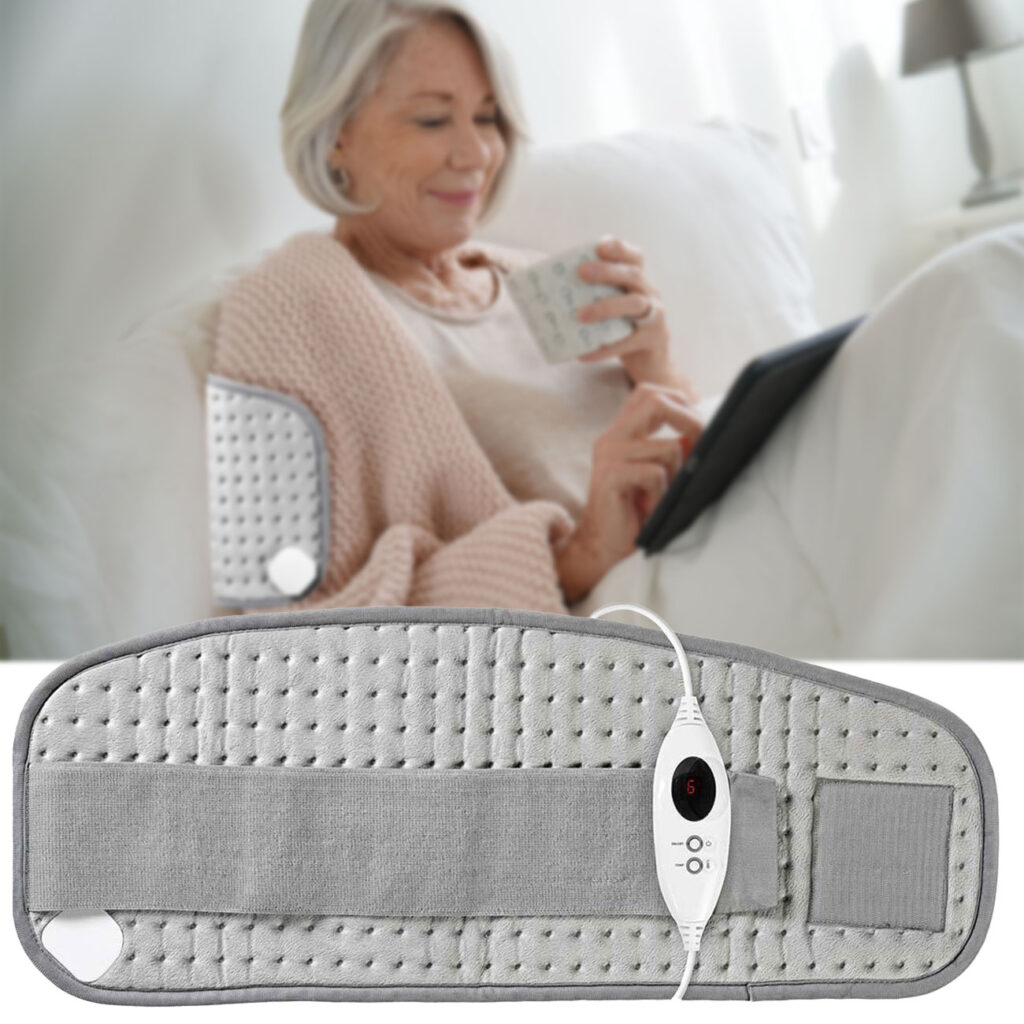 Elektrisches Heizkissen für Bauch und Rücken, Wärmekissen, 69 x 28 cm, 100 Watt