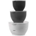 3er-Set Rührschüsseln mit Deckel, 1,2 L, 2 L und 3,4 L