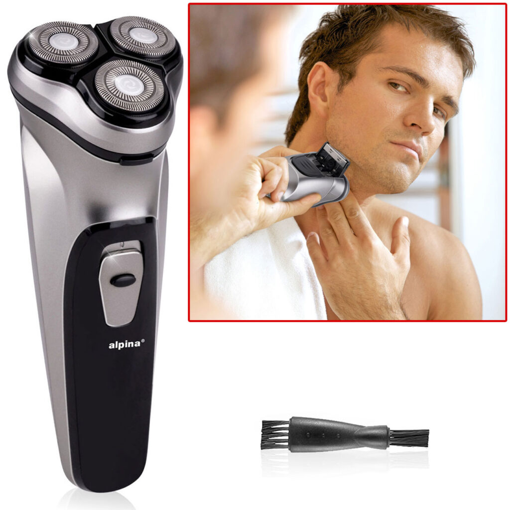 Rasierapparat mit abnehmbarer Klinge, Akkubetrieb und Ladestananzeige