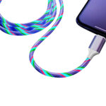 Schnellladekabel, 2A, Micro-USB, bunte LED-Farben, L 1,0 m