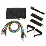 Widerstandsbänder, Resistance Fitness Bands, verschiedene Bänder mit Handgriffen