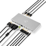12 in 1 USB-C Dockingstation, Multiport Adapter, USB-C Hub, USB-3.0, 5 Gbit/s