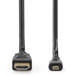 High Speed HDMI Kabel mit Ethernet, 4K Ultra HD, 30Hz, 10.2 Gbps, 2 m, schwarz