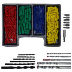 Bohrer und Dübelsatz 300-tlg.