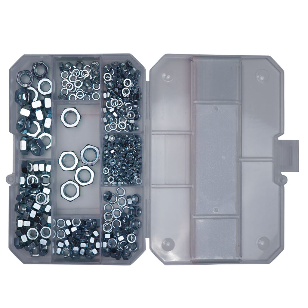 Sechskantmuttern-Sortiment, 360-tlg. Sechskantmuttern-Sortiment, 360-tlg.