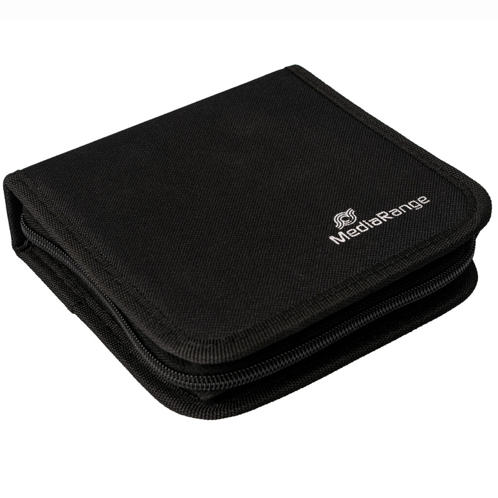 Archivierungsmappe, CD-Box, DVD-Mappe, für 24 Disks, schwarz