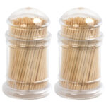 Cocktailspiesse aus Bambus, 2x 200 Stk., Zahnstocher in Box