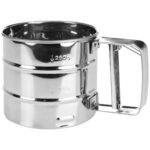 Sieb für Mehl, Puderzucker oder Kakao, Edelstahl, Ø 10 x H 9,5 cm