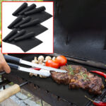Dauer-BBQ-Grillmatte, Antihaft-Bratfolie, 9er-Set aus Glasfaser-Material