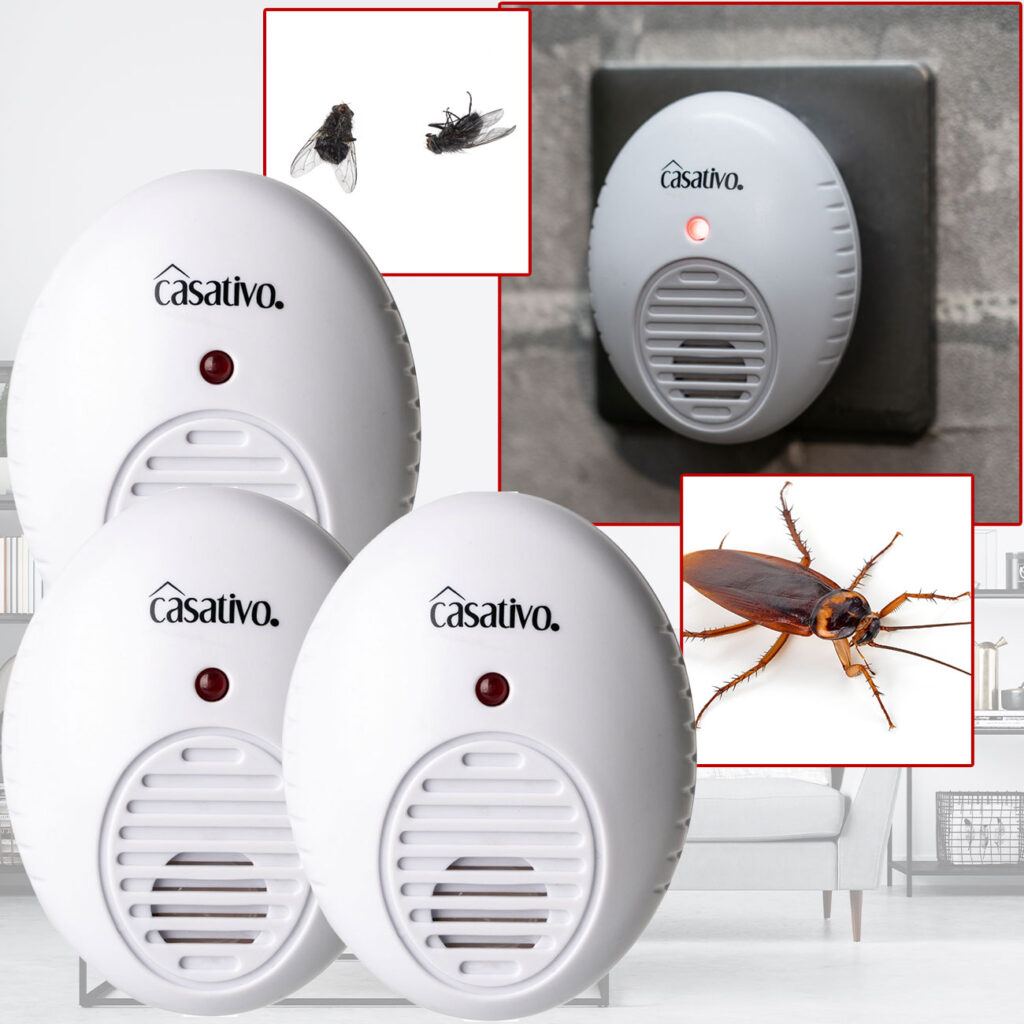 3er-Set Ultraschall-Insektenvertreiber für die Steckdose, Raumgrösse bis zu 47 m² 3er-Set Ultraschall-Insektenvertreiber für die Steckdose, Raumgrösse bis zu 47 m²