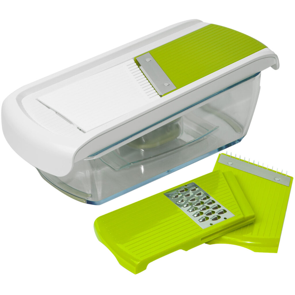 Gemüsereibe, mit drei versch. Schneiden, Mandoline