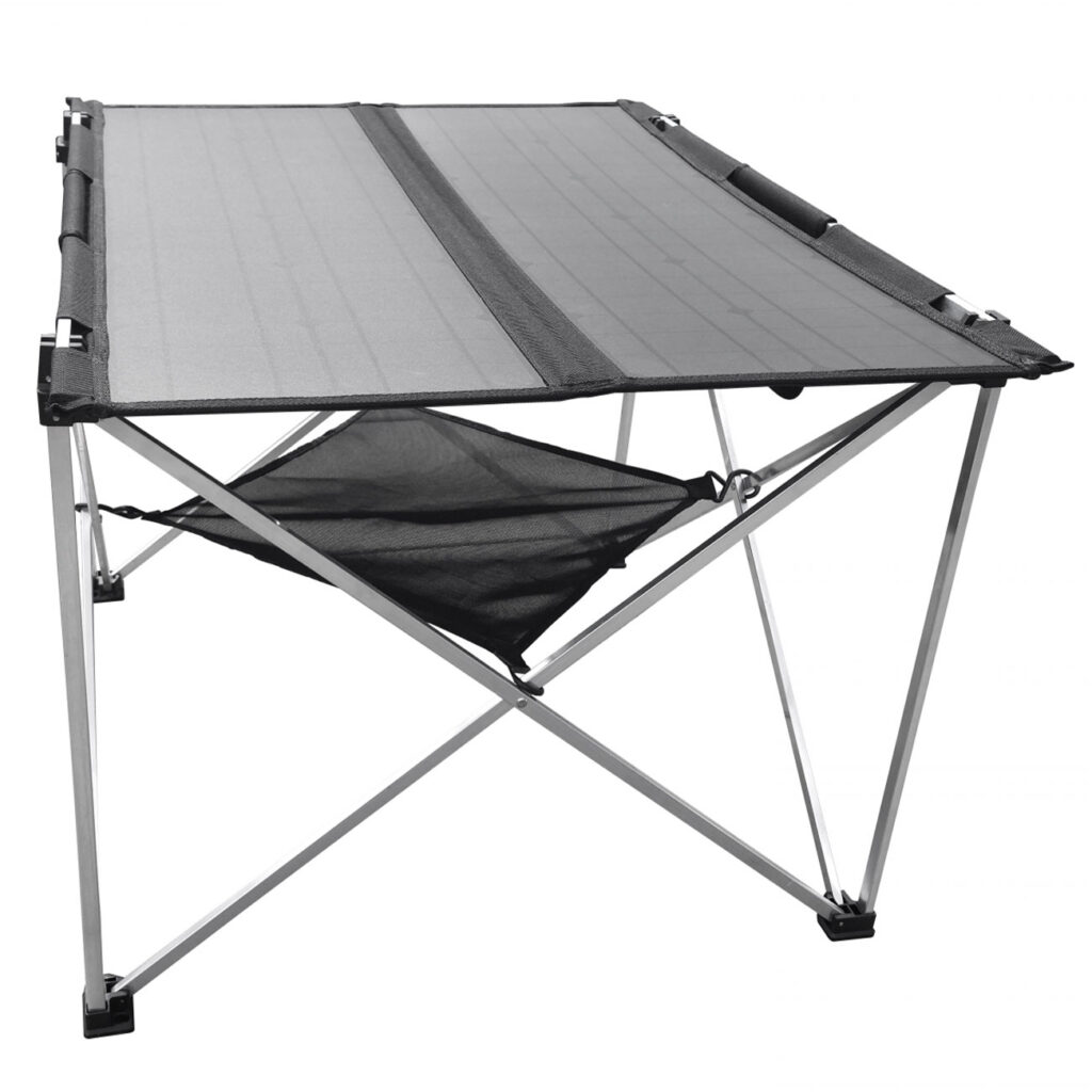 Solar-Campingtisch, faltbar, 60W, 2 xUSB-A, 1x USB-C, 80,5 x  66,0 cm