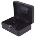 Geldkassette mit Kombi-Schloss, mehrere Fächer, 25 x 18 x 9 cm