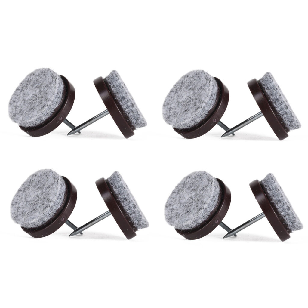 Filzgleiter mit Nagel, Anti-Kratz-Filz, für Stuhlbeine und Möbel, 8-tlg., Ø 25 mm Filzgleiter mit Nagel, Anti-Kratz-Filz, für Stuhlbeine und Möbel, 8-tlg., Ø 25 mm