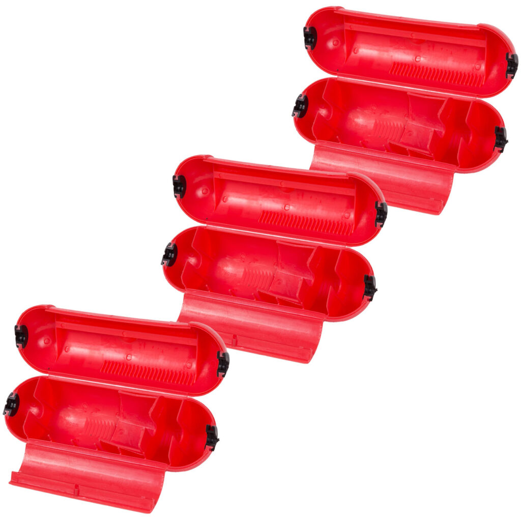 3er-Set Steckersafe, wetterfeste Steckerbox für Stromstecker