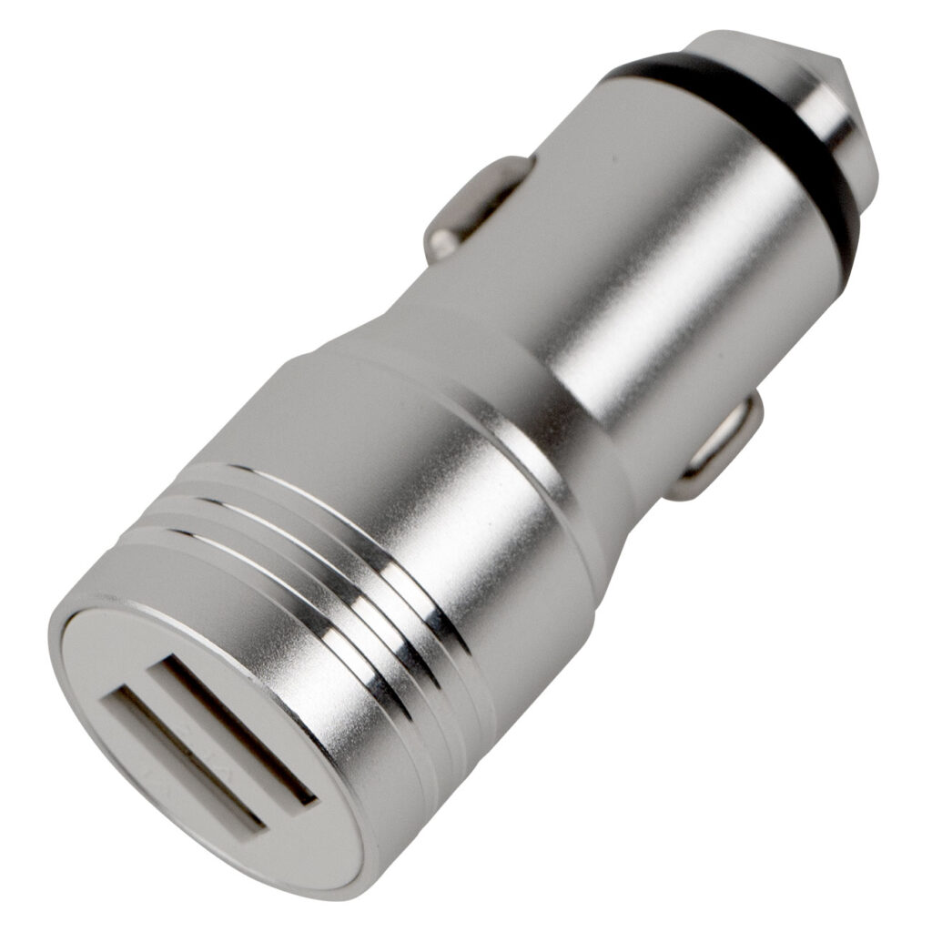 Dual Port KFZ Ladegerät, PKW, LKW, Van uvm., mit Nothammerfunktion, 5V, 3,1A