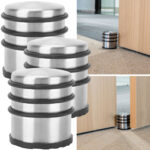 3er-Set Tür-Stopper aus Edelstahl mit Anti-Rutsch-Boden und Gummiringen