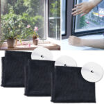 3er-Set Fliegennetz für Fenster bis 130 x 150 cm, zuschneidbar, inkl. je 6m Klettband
