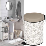 Treteimer, beige, Mülleimer, 3 Liter