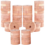 Mottenringe aus Zedernholz im 60er-Set