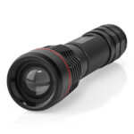 LED-Taschenlampe, Vollmetallgehäuse, IPX7, 200 Meter Leuchtweite, 3,7 V, 10 W