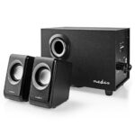 Lautsprecher mit Subwoofer, 2.1-Stereo-Sound, 3,5mm Stereo Anschluss
