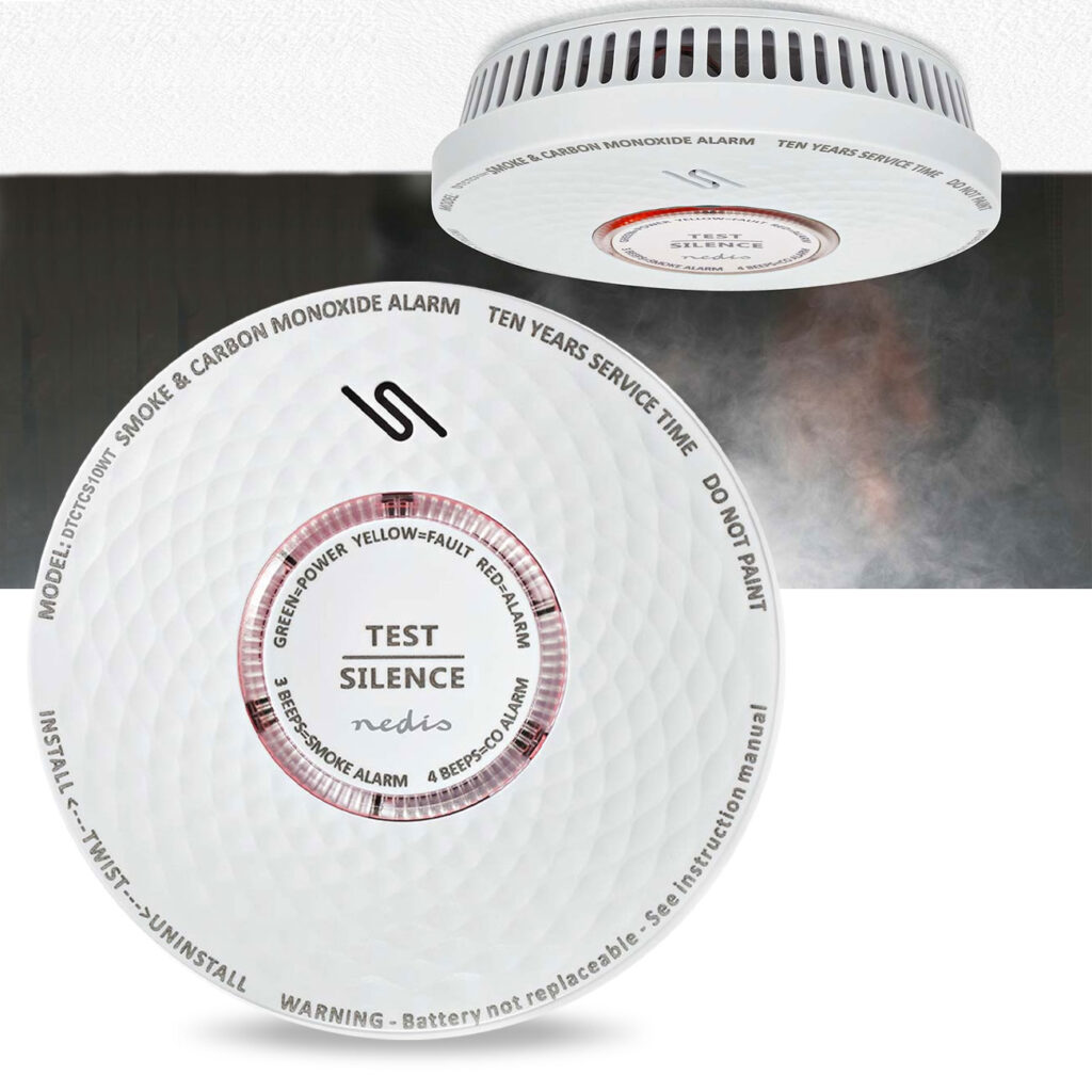 Rauch & Kohlenmonoxid Melder, 85 dB Rauch & Kohlenmonoxid Melder, 85 dB