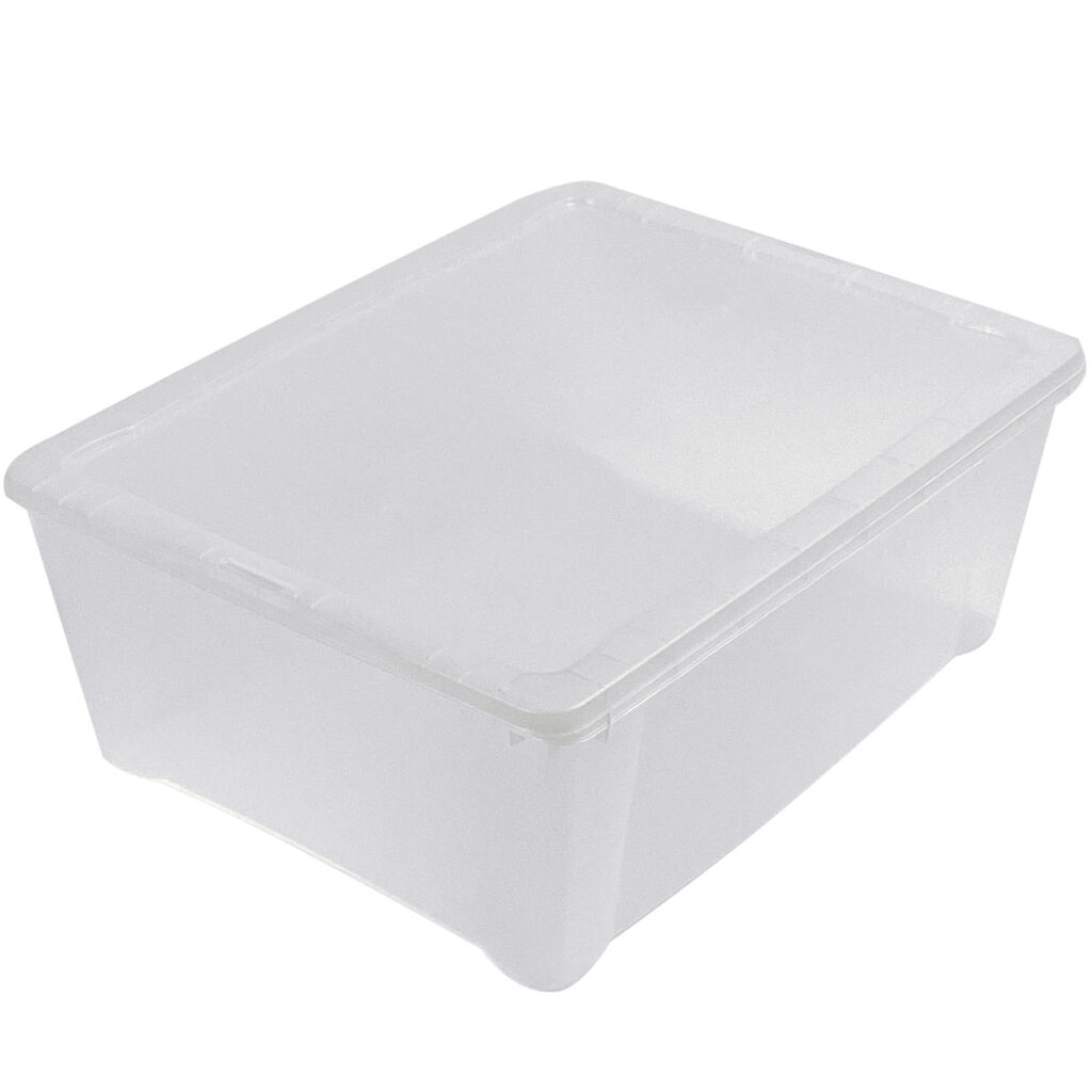 Box, Aufbewahrungsbox, transparent, L 42 x B 33 x H 15 cm