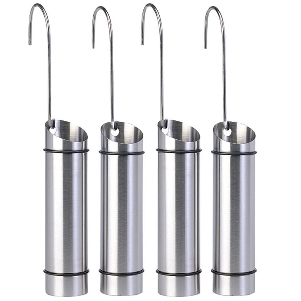 4er-Set Heizkörper Wasserverdunster aus Edelstahl