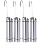 4er-Set Heizkörper Wasserverdunster aus Edelstahl