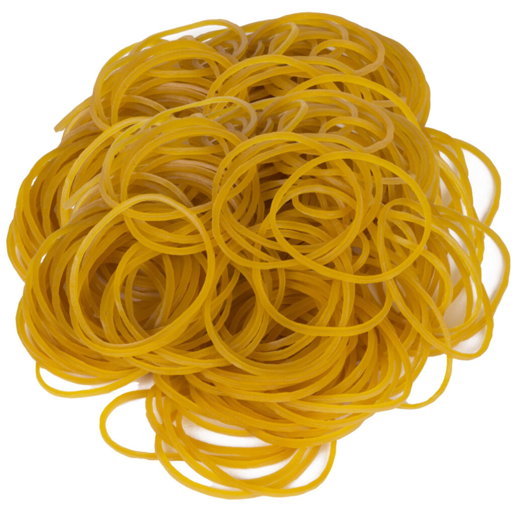 Gummibänder, 2er-Set, natur, Küchengummis, 2 x 50 g