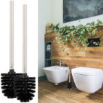 WC-Bürste, schwarz, 2er-Set