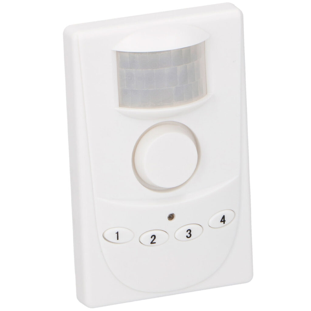 Alarmanlage mit Bewegungsmelder, weiss Alarmanlage mit Bewegungsmelder, weiss