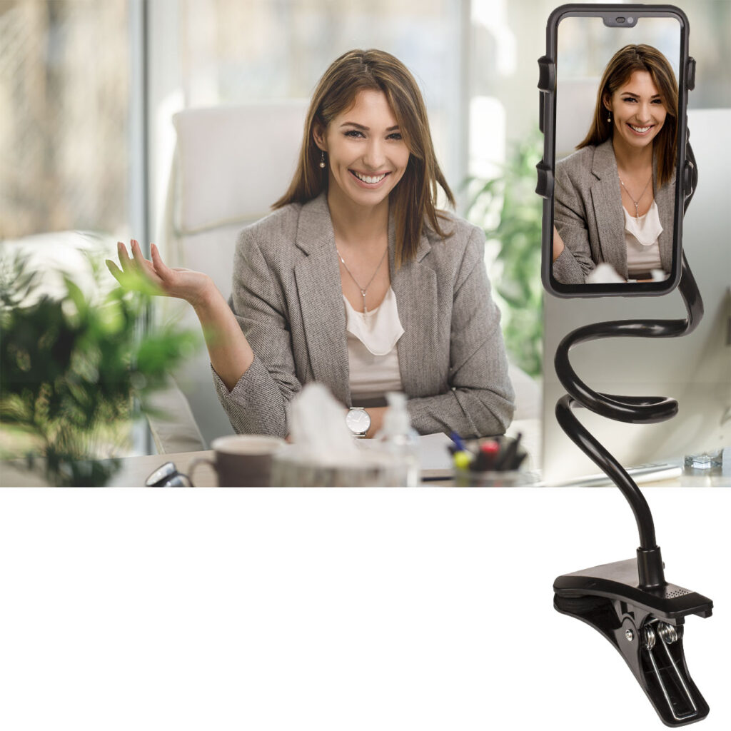 Smartphone-Halterung Schwanenhals mit Clip, 60 cm