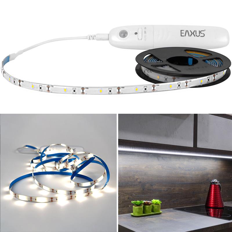 LED-Streifen mit Bewegungsmelder, warmweiss, 3 m LED-Streifen mit Bewegungsmelder, warmweiss, 3 m