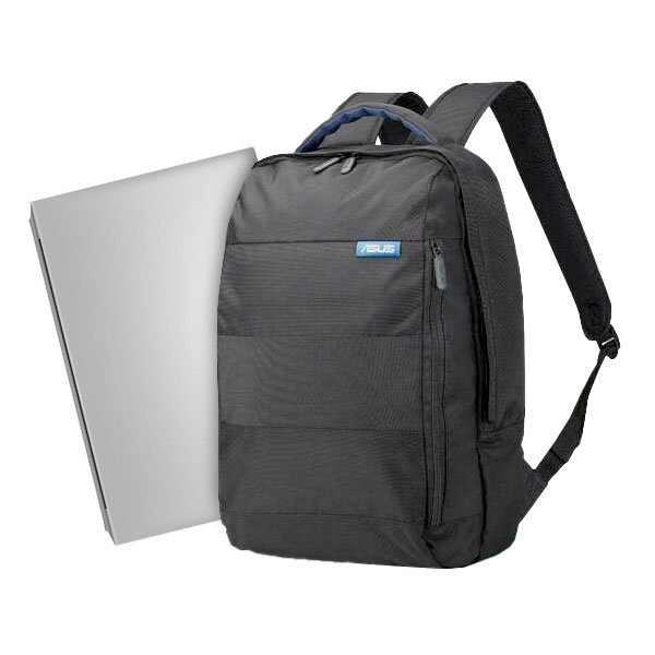 Laptop Rucksack mit 15,6″ Laptop Fach, schwarz Laptop Rucksack mit 15,6″ Laptop Fach, schwarz