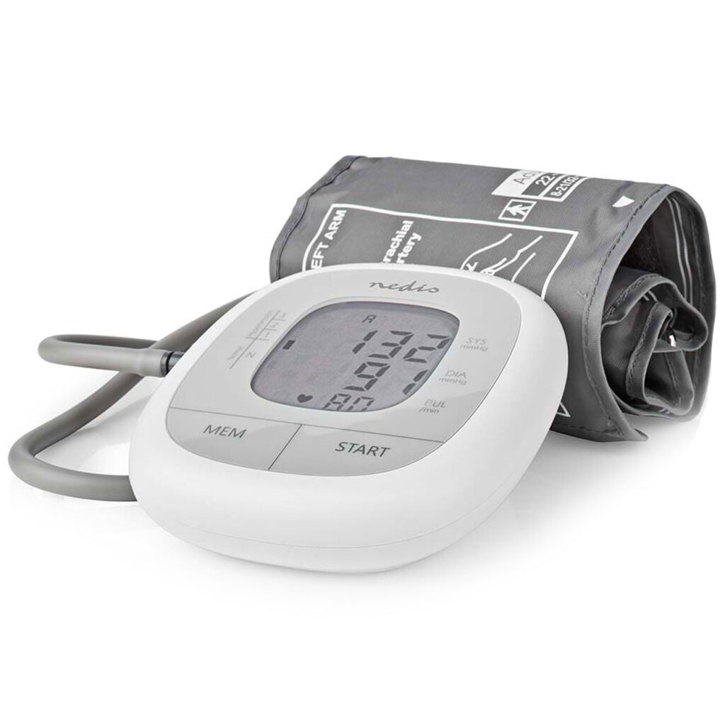 Blutdruckmessgerät mit Farbanzeige, grosse Anzeige und Speicherkapazität